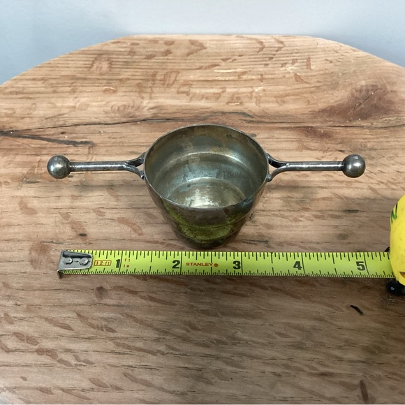 ⚫️ Vintage - Rare - Collectible - Beer Tumbler Shot Glass - Silver Plate - Rare - Picture 10 of 11